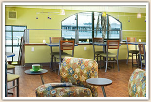 Upstairs at Joe Momma's Coffee