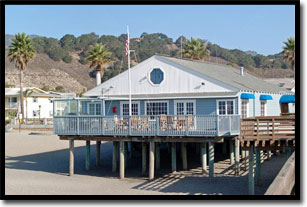 Yacht Club Building on the Pier