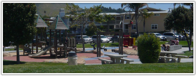 The pirate themed park in Avila Beach