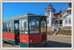 Trolley tour of the lighthouse