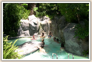 group hot tub at Sycamore Springs
