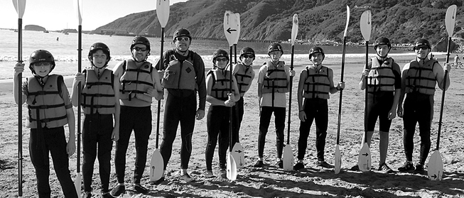 Group going kayaking