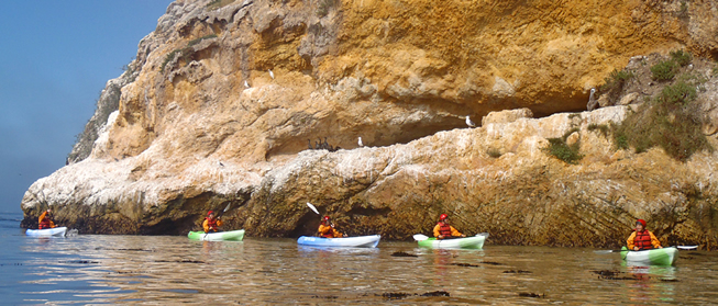 Kayak tours on the Central Coast