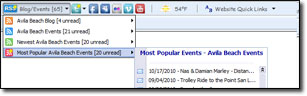RSS Feeds of all Avila Beach Events